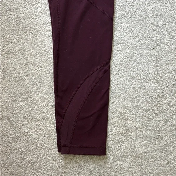 Lululemon Burgundy High-Waisted Leggings - Picture 5 of 8